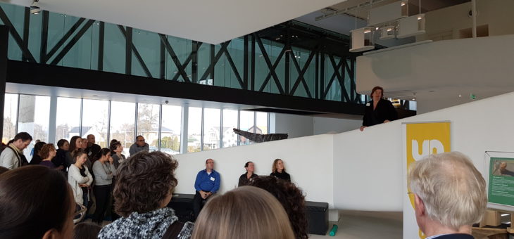 Voedselbospresentatie tijdens borrel van Utrecht Natuurlijk